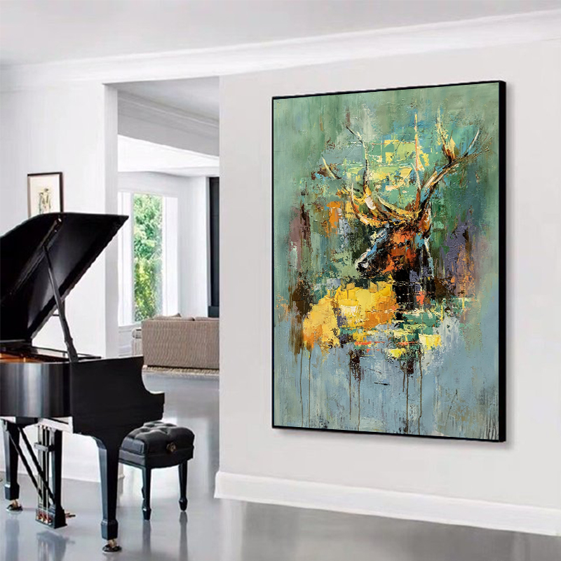 Abstract Deer Painting