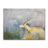 Deer Painting in Abstract Field
