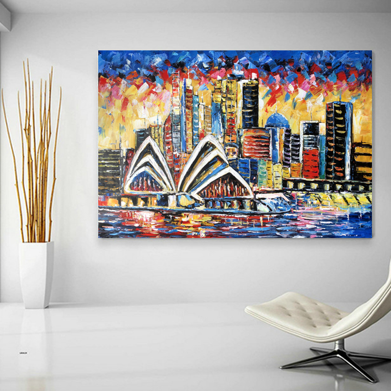 City view painting