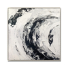 Thick Oil Black And White Wall Painting
