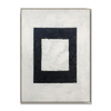 Geometric Black And White Painting