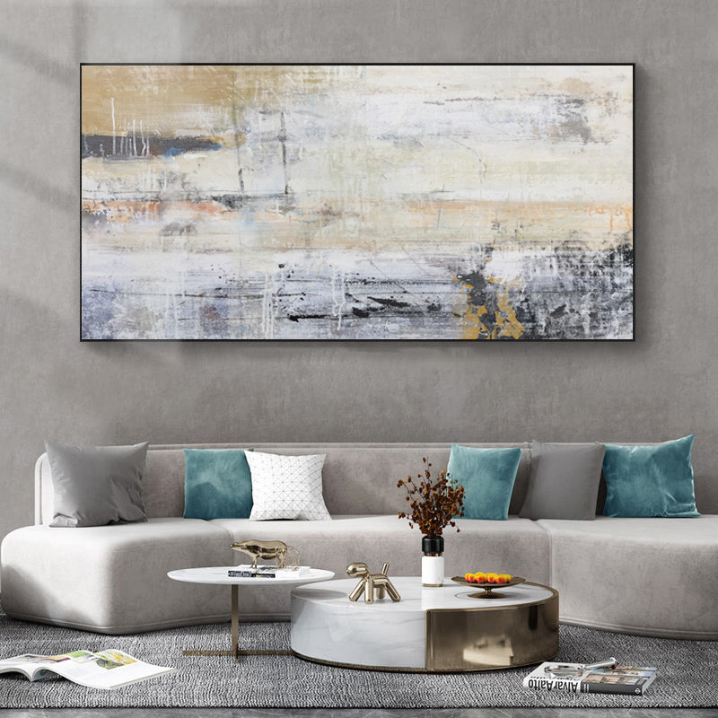 Yellow Abstract Horizontal Painting