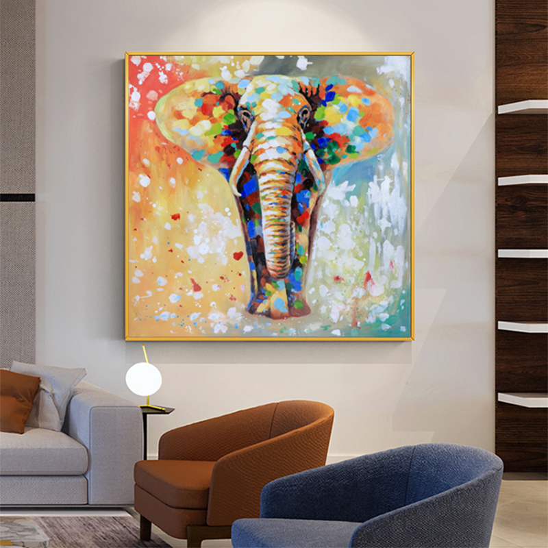 Colorful Elephant Painting