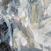 Gray Abstract Mountains Art Painting