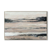 Horizontal Gray Pink Abstract Art