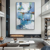 Abstract Painting Combining Blue And Green
