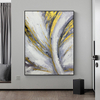 LIJUN Black And White Gold Hand-painted Art Painting