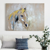 Abstract Horse Canvas Painting