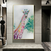 Colorful Giraffe Painting