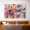 Trendy graffiti painting
