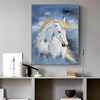 Blue And White Horse Painting