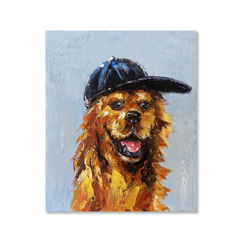 Hand-painted custom dog photos