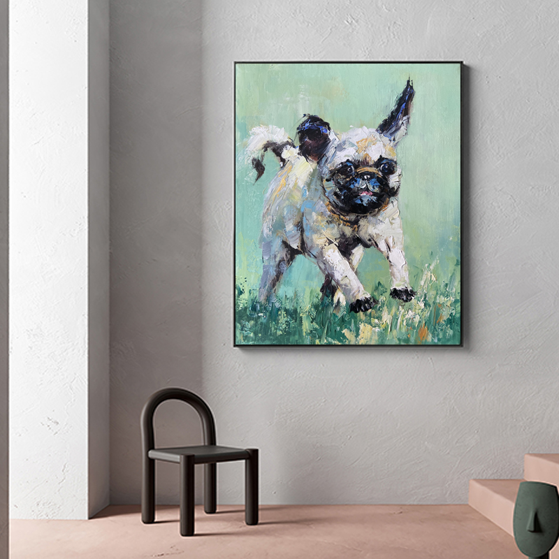 Hand-painted custom dog photos