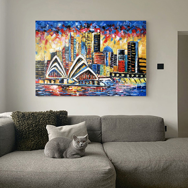 City view painting