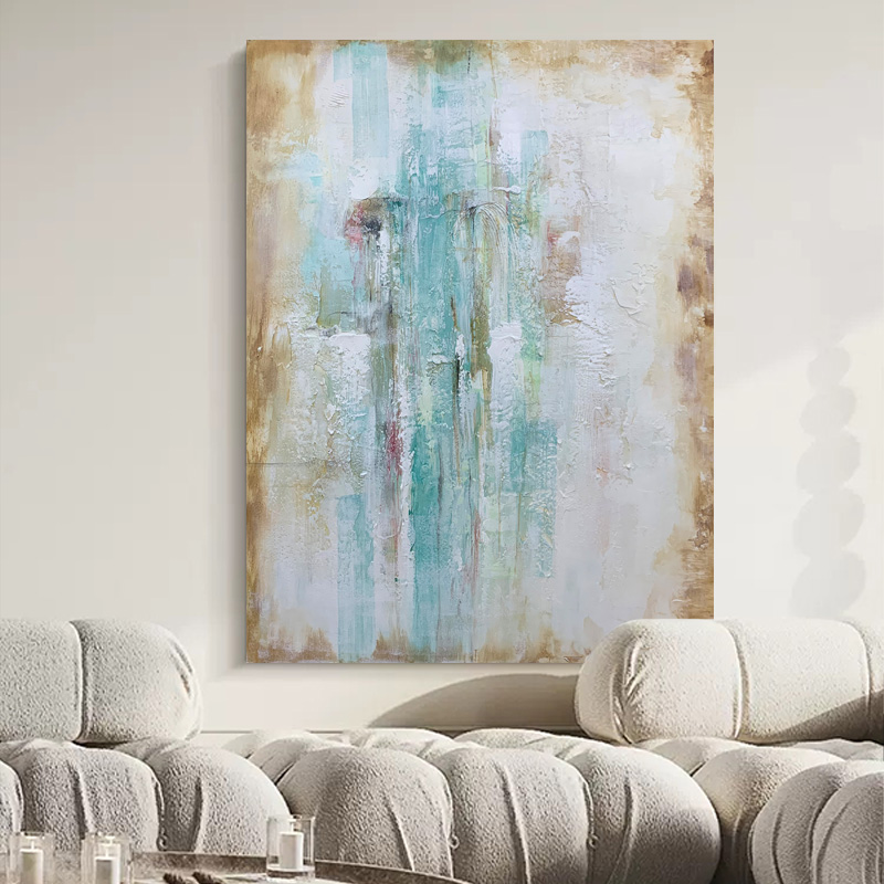 Green And Brown Abstract Art Painting