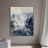 Gray Abstract Mountains Art Painting