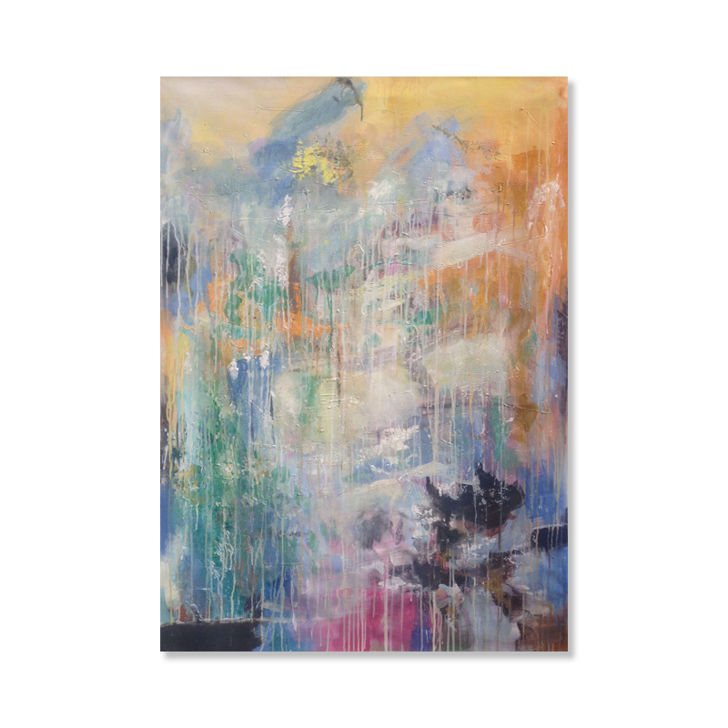 Large Abstract Art Yellow Abstract Painting