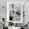 Colorful + Silver Foil Creative Abstract Painting