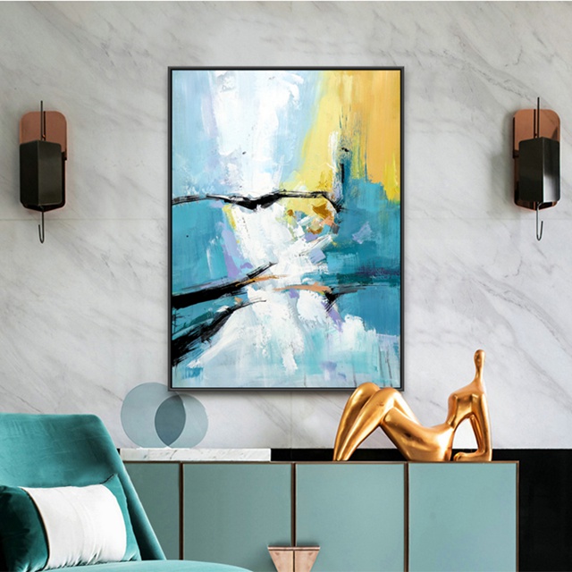 Yellow Abstract Painting
