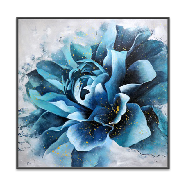 Elegant Blue Flower Painting