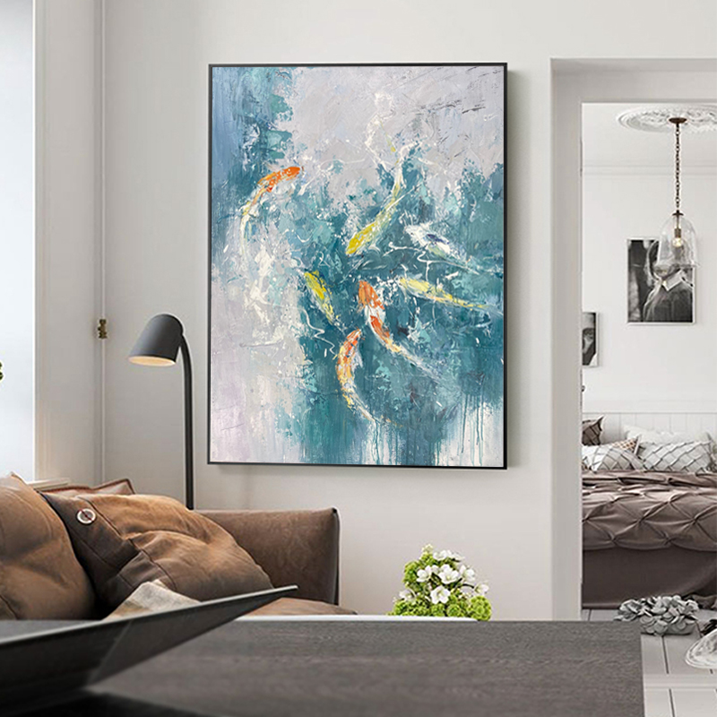 Swimming Fish Painting