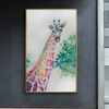 Colorful Giraffe Painting