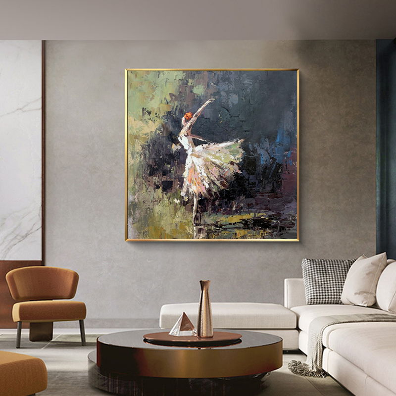 Abstract Ballet Dancing Oil Paintings