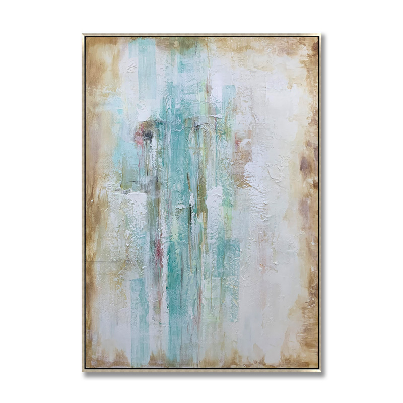 Green And Brown Abstract Art Painting