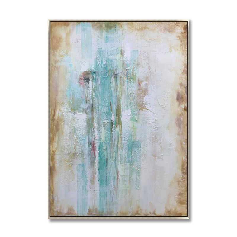 Green And Brown Abstract Art Painting
