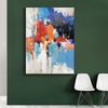 Blue Red Simple Luxury Acrylic Painting