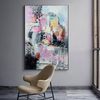Colorful + Silver Foil Creative Abstract Painting