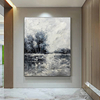 Brown And White Landscape Paintings