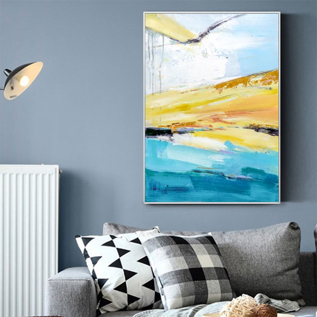 Yellow Abstract Painting