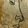 Abstract Gold Foil Painting 2