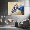 Yellow Abstract Horse Painting