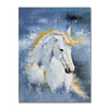 Blue And White Horse Painting