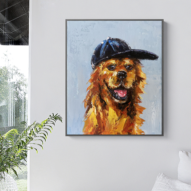 Hand-painted custom dog photos