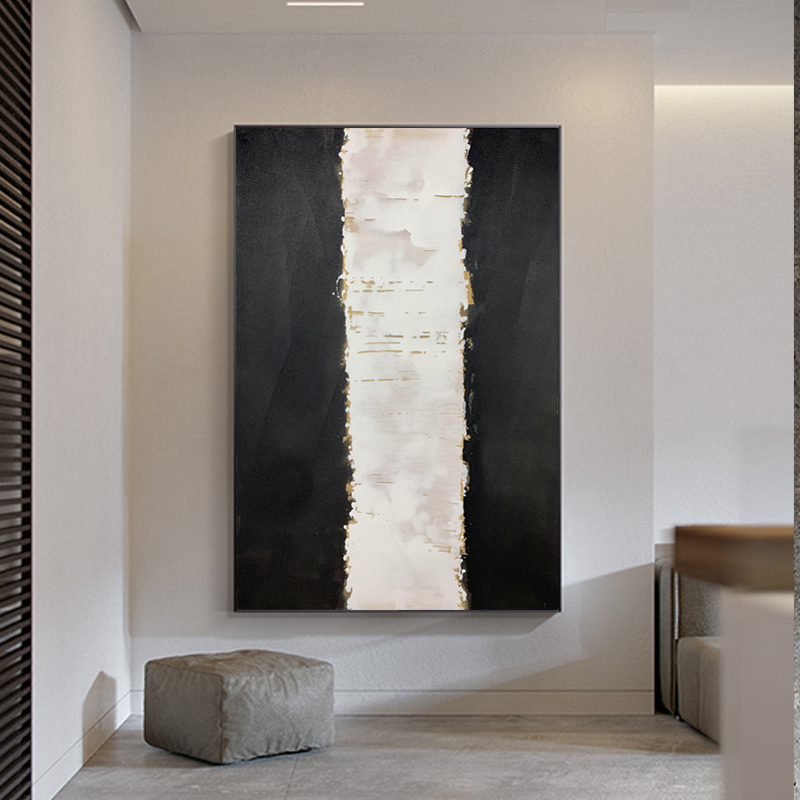Watercolor Black And White Painting