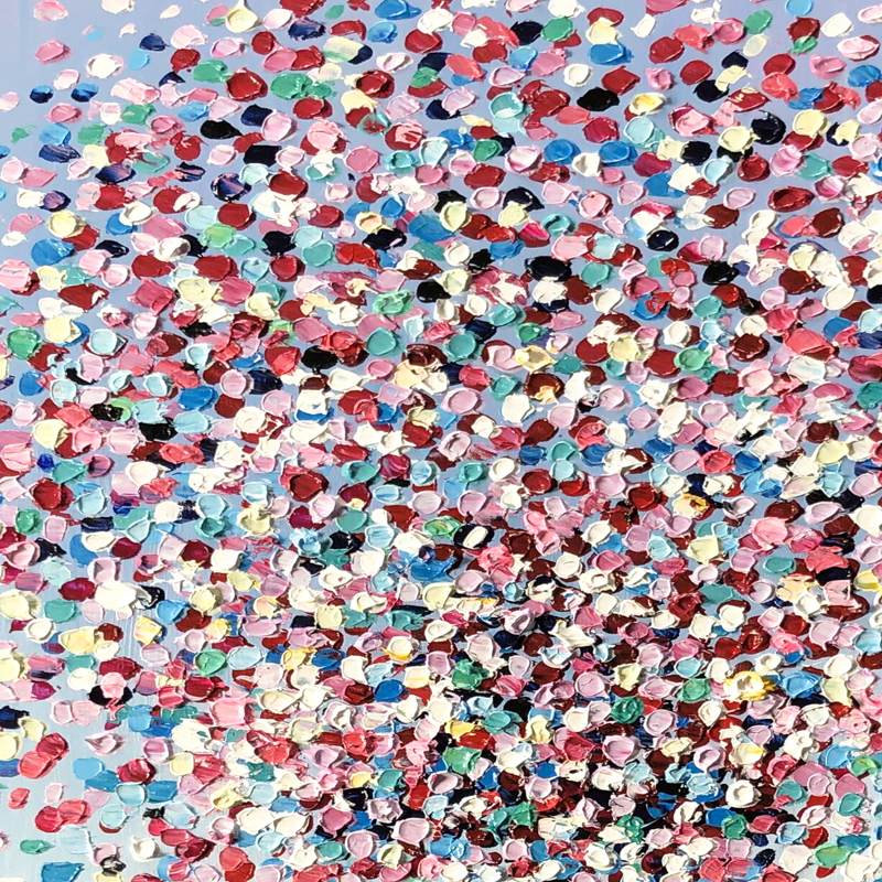 Thick Texture Flower Art