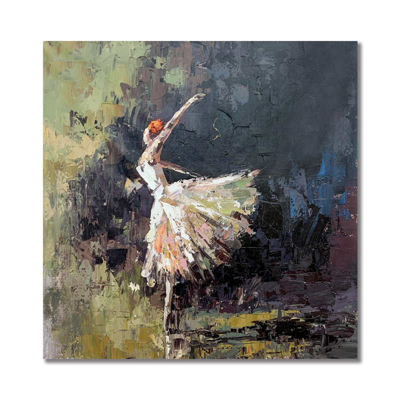 Abstract Ballet Dancing Oil Paintings
