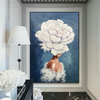 Woman on Flowers Art