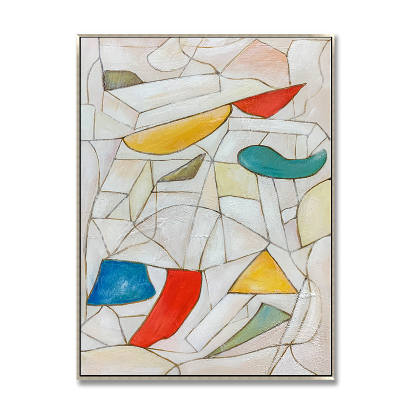 Colorful Paintings of Geometric Lines