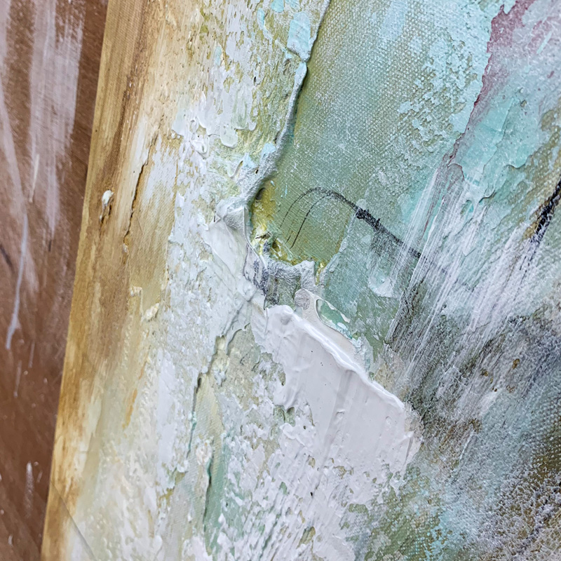 Green And Brown Abstract Art Painting