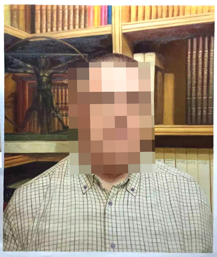 Customized oil family Photo Portraits