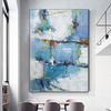 Abstract Painting Combining Blue And Green
