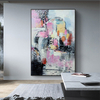 Colorful + Silver Foil Creative Abstract Painting