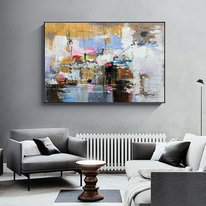 Large Painting Behind Sofa Acrylic Canvas Painting