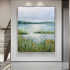 Abstract Lake Art