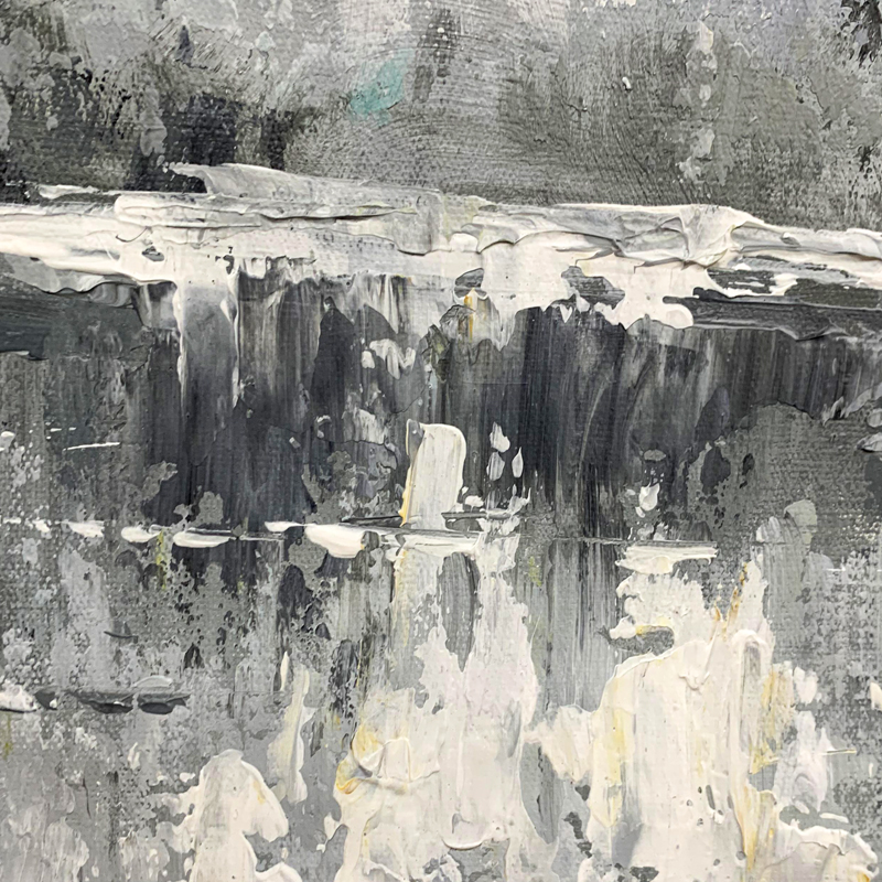 Brown And White Lake Art