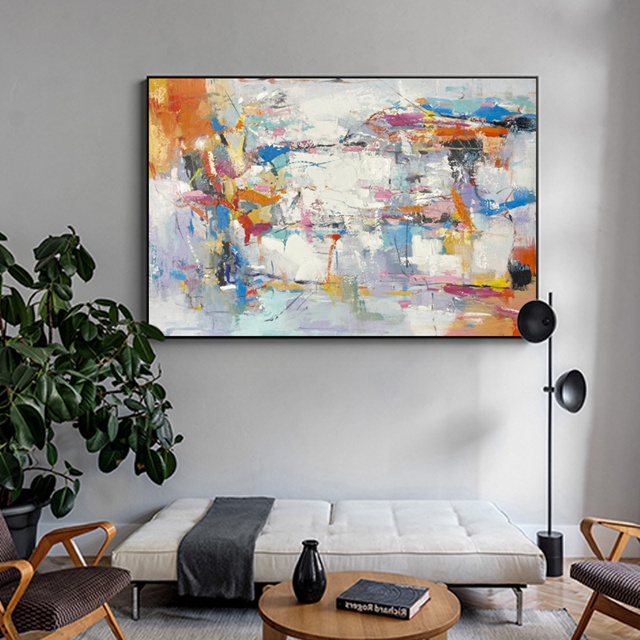 Orange Abstract Painting